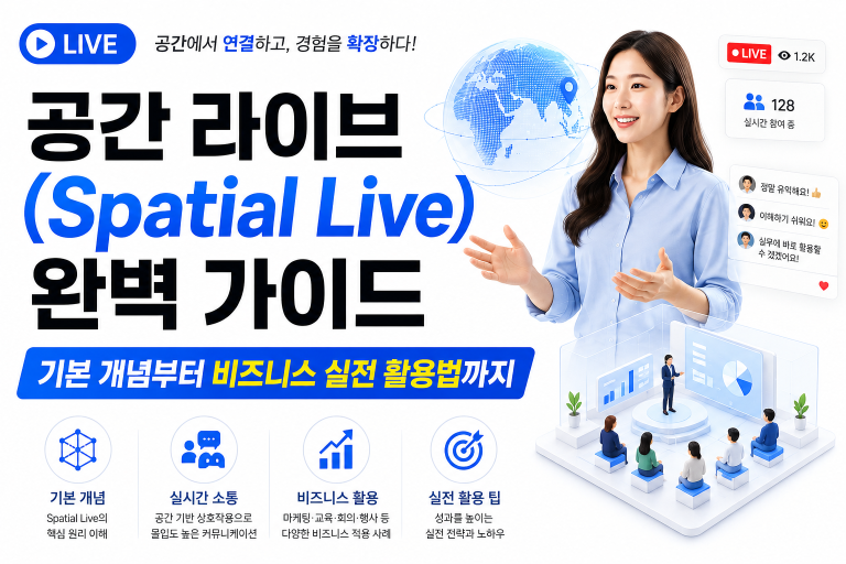 공간 라이브(Spatial Live) 완벽 가이드: 기본 개념부터 비즈니스 실전 활용법까지